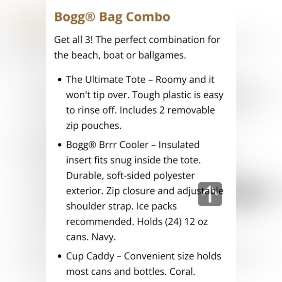 XL BOGG BAG COMBO Coral Large Tote Beach Bag With Cooler & Cup Caddy - Picture 11 of 11